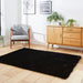 Think Rugs super teddy black Black Living Room Shaggy Rug.