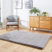 Think Rugs super teddy grey Grey Living Room Shaggy Rug.