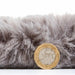 Think Rugs super teddy grey Grey Living Room Shaggy Rug.