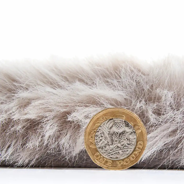 Think Rugs super teddy silver Grey Living Room Shaggy Rug.