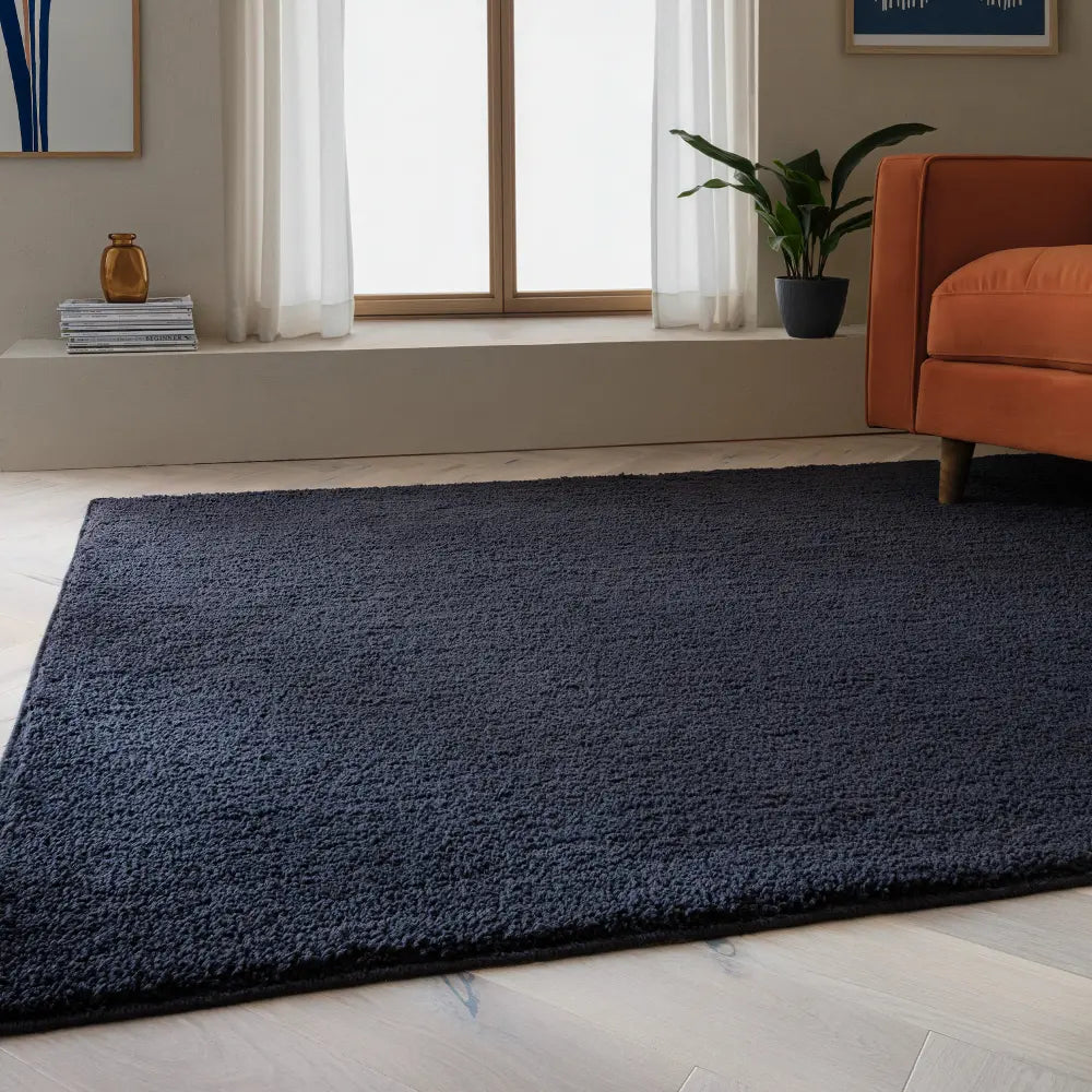 Super Snug Washable Navy Blue Rug — RugsDirect Online