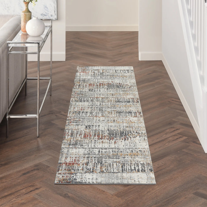 Nourison tangra tnr04 multi Multicoloured Living Room  Rug.