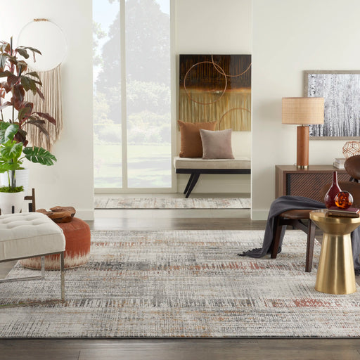 Nourison tangra tnr04 multi Multicoloured Living Room  Rug.