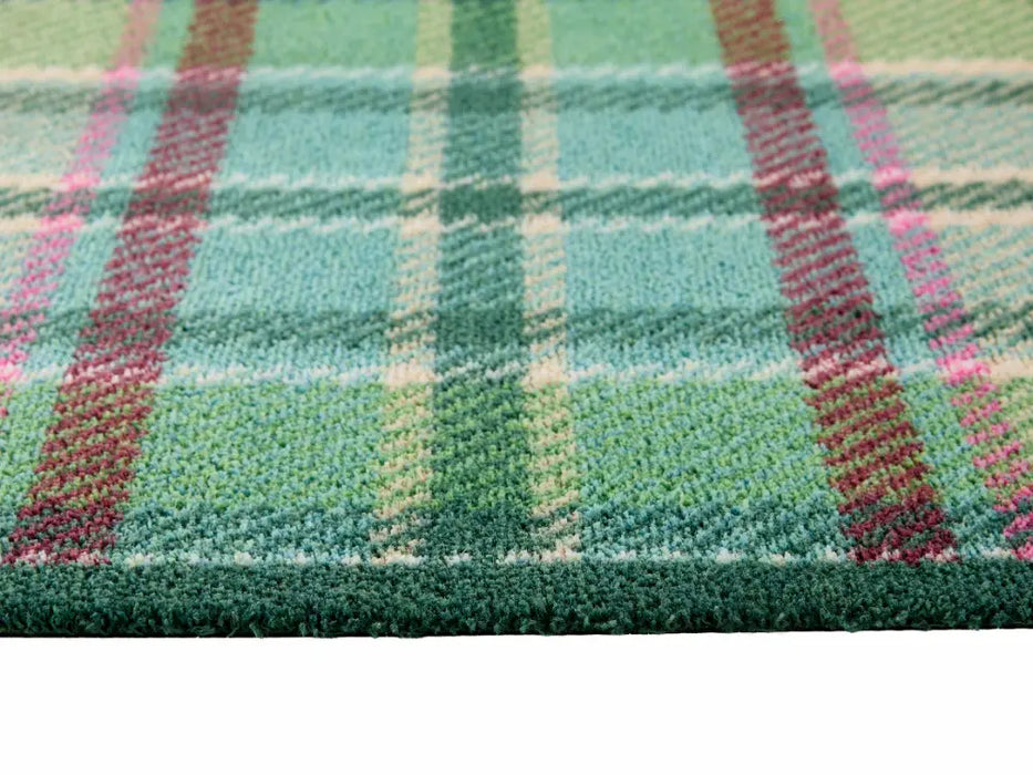 Hug Rug Washable Tartan Green Multi