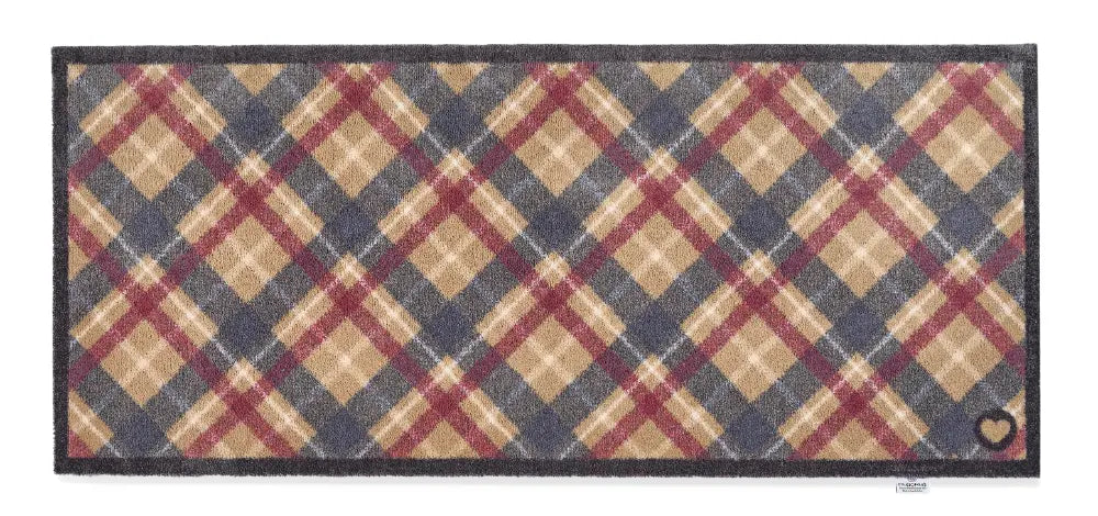 Hug Rug Washable Tartan Paw Multi