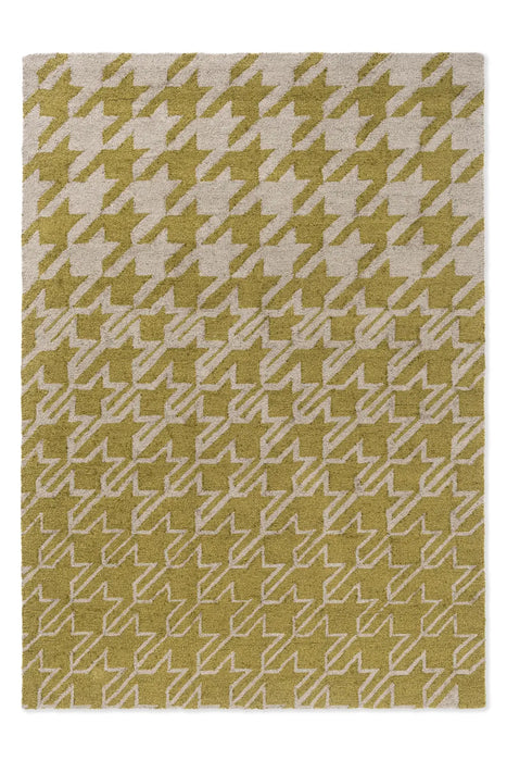 In-Outdoor Ted Baker Houndstooth Mustard outdoor 455706 Rug