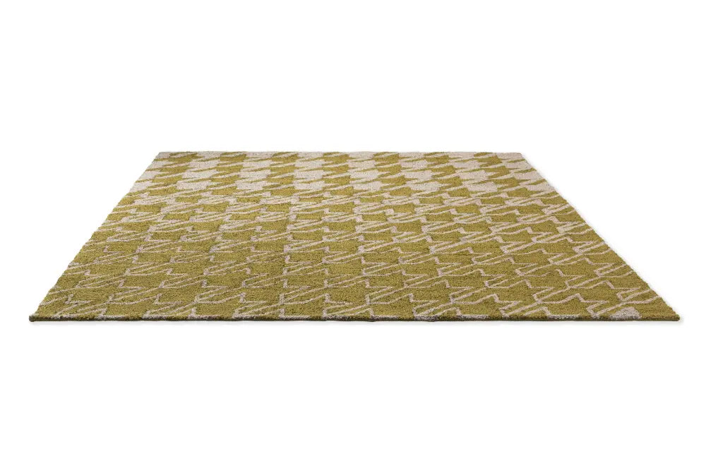 In-Outdoor Ted Baker Houndstooth Mustard outdoor 455706 Rug