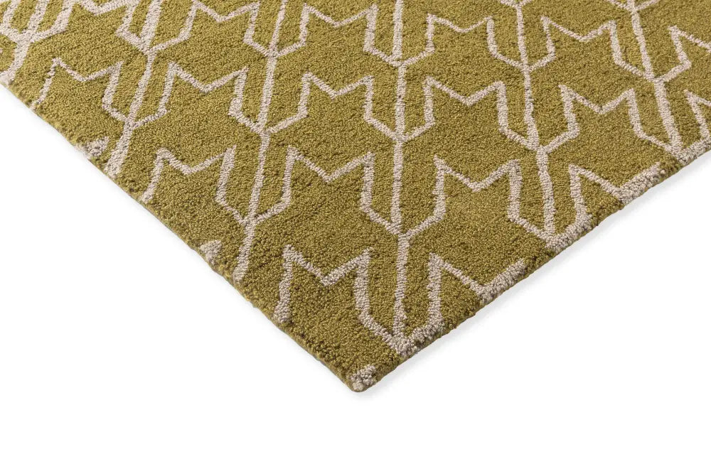 In-Outdoor Ted Baker Houndstooth Mustard outdoor 455706 Rug