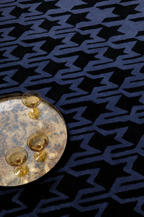 Houndstooth Ted Baker -Dark Blue 162808 Rug