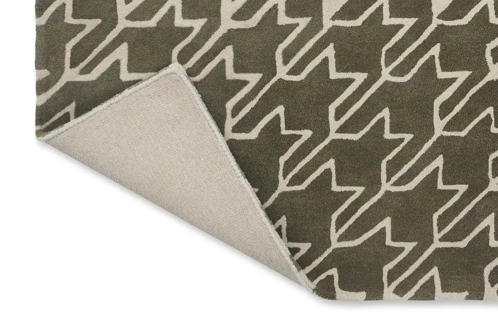 Houndstooth Ted Baker -Grey 162804 Rug