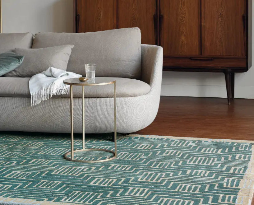 Kinmo TB -Green Multicoloured Rug — RugsDirect Online