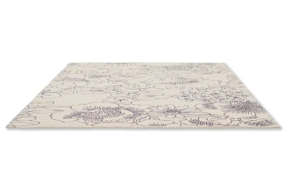 Linear Floral Ted Baker Blue 162508 Rug