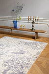 Linear Floral Ted Baker Blue 162508 Rug