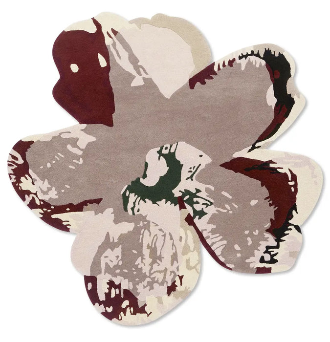 Shaped Magnolia Ted Baker -Burgundy 162303 Rug