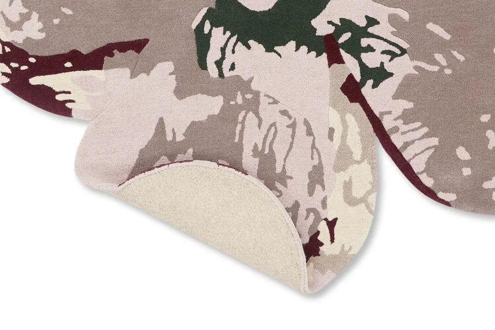 Shaped Magnolia Ted Baker -Burgundy 162303 Rug