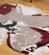 Shaped Magnolia Ted Baker -Burgundy 162303 Rug