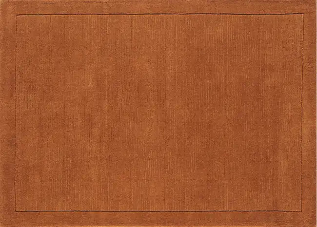Asiatic york york terracotta Orange Living Room Wool Rug.