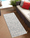 Serdim Rugs sky outdoor triangle silver Grey Living Room Floral Rug.