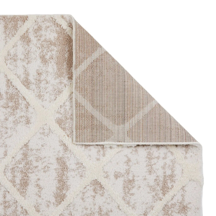 Oriental Weavers tribal 3071 j Beige Living Room Geometric Rug.