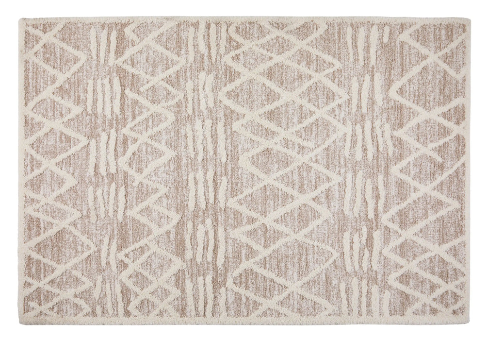 Oriental Weavers tribal 626 w Beige Living Room Geometric Rug.