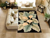 Nourison tropics nourison ts08 black Black Living Room Wool Rug.
