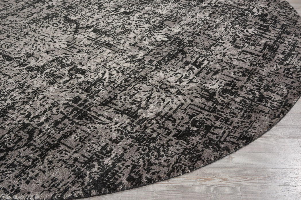 Nourison twilight nourison twi10 hazel Brown Living Room Wool Rug.
