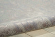 Nourison twilight nourison twi05 slate Blue, Grey Living Room Wool Rug.