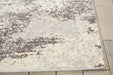 Nourison twilight nourison twi06 bone Grey, Multicoloured Living Room Wool Rug.