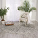 Nourison twilight nourison twi08 cream Beige, Multicoloured Living Room Wool Rug.