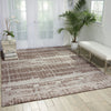 Nourison twilight nourison twi10 hazel Brown Living Room Wool Rug.