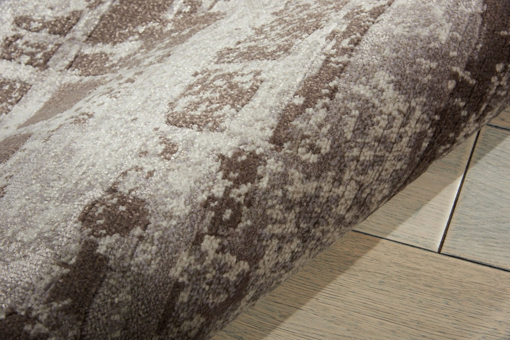 Nourison twilight nourison twi10 hazel Brown Living Room Wool Rug.