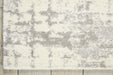 Nourison twilight nourison twi10 ivory Grey, Beige Living Room Wool Rug.