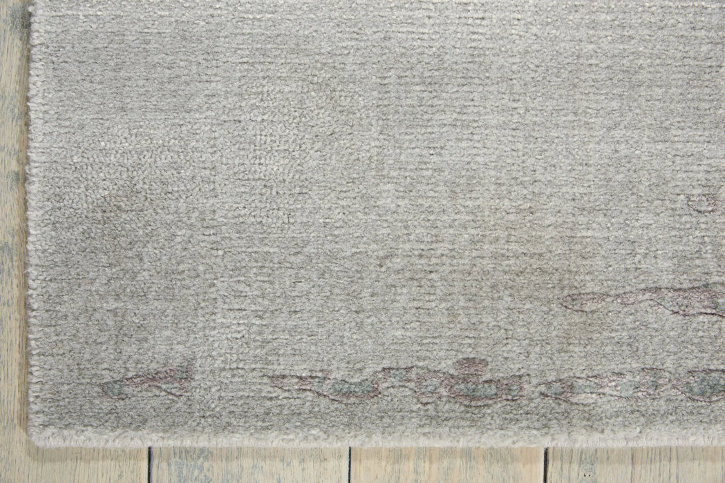 Nourison twilight nourison twi11 seafoam Grey Living Room Wool Rug.
