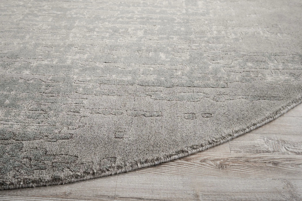 Nourison twilight nourison twi11 seafoam Grey Living Room Wool Rug.