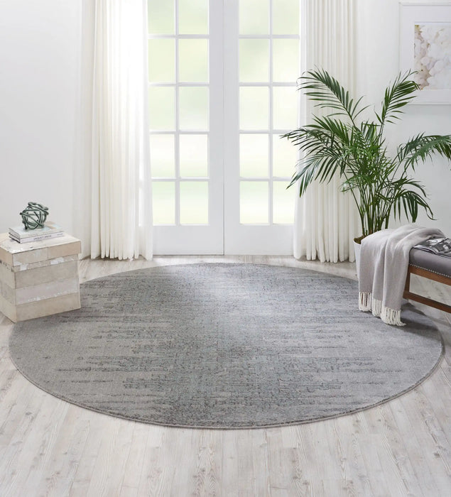 Nourison twilight nourison twi11 seafoam Grey Living Room Wool Rug.