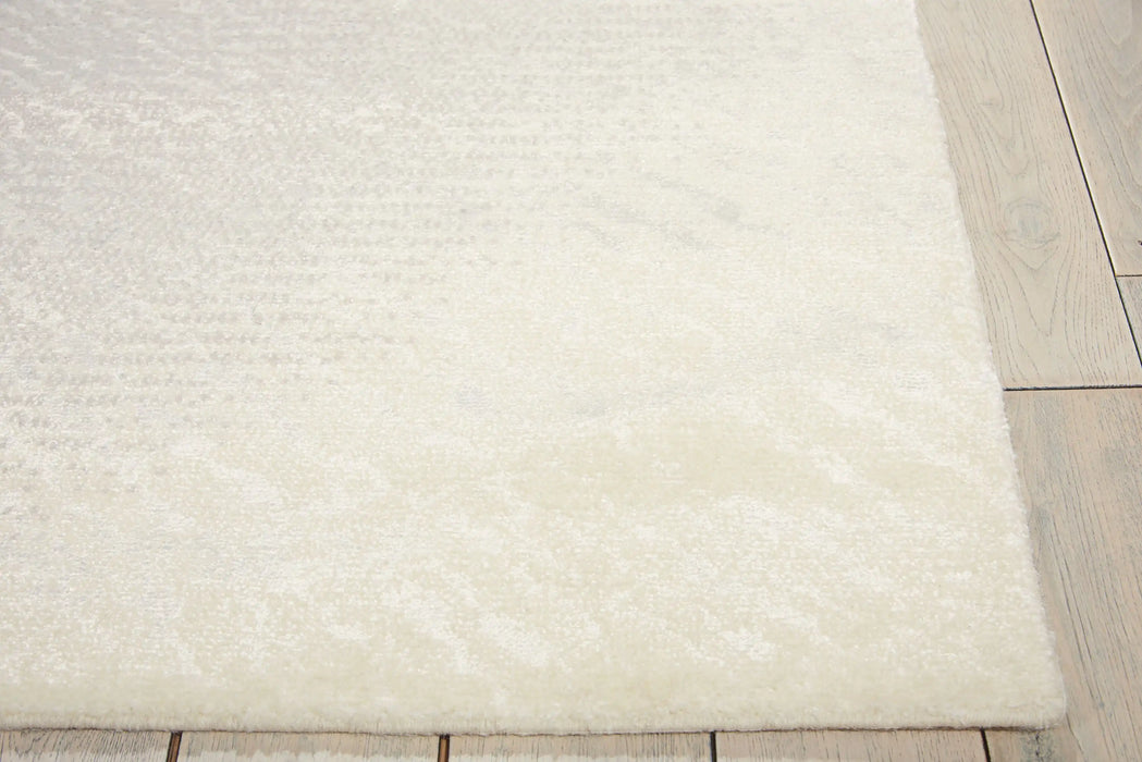 Nourison twilight nourison twi12 ivory grey Grey, Beige Living Room Wool Rug.