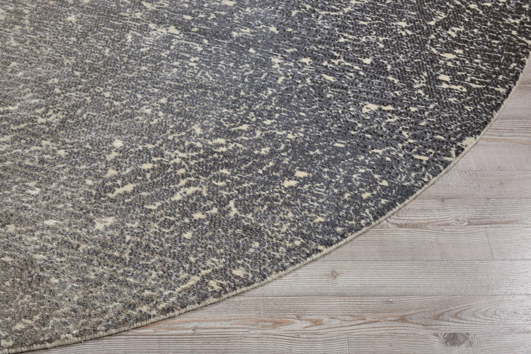 Nourison twilight nourison twi12 ivory grey Grey, Beige Living Room Wool Rug.