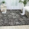Nourison twilight nourison twi13 onyx Black, Multicoloured Living Room Wool Rug.