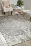 Nourison twilight nourison twi14 smoke Grey, Beige, Multicoloured Living Room Wool Rug.