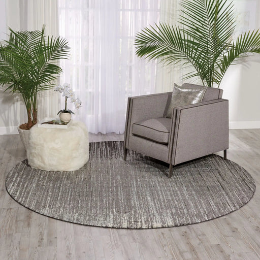 Nourison twilight nourison twi14 smoke Grey, Beige, Multicoloured Living Room Wool Rug.