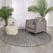 Nourison twilight nourison twi14 smoke Grey, Beige, Multicoloured Living Room Wool Rug.