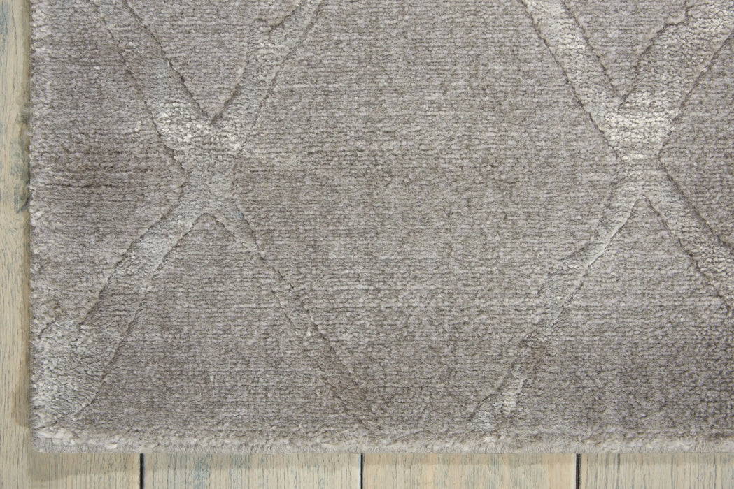 Nourison twilight nourison twi15 grey Grey Living Room Wool Rug.