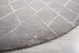 Nourison twilight nourison twi15 grey Grey Living Room Wool Rug.