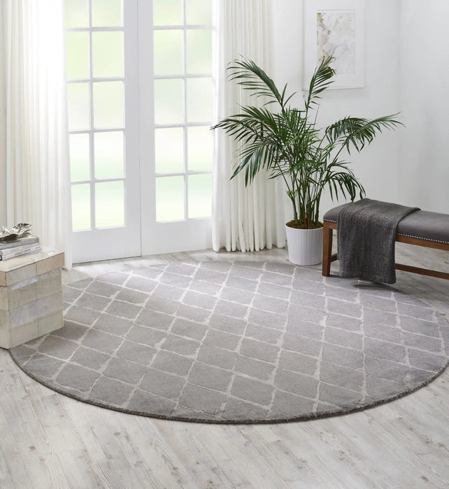 Nourison twilight nourison twi15 grey Grey Living Room Wool Rug.