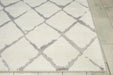 Nourison twilight nourison twi15 ivory grey Beige Living Room Wool Rug.