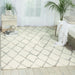 Nourison twilight nourison twi15 ivory grey Beige Living Room Wool Rug.