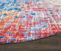 Nourison twilight nourison twi25 red blue Blue, Multicoloured, Red Living Room Wool Rug.