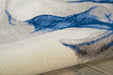 Nourison twilight nourison twi27 ivory blue Blue, Beige, Multicoloured Living Room Wool Rug.