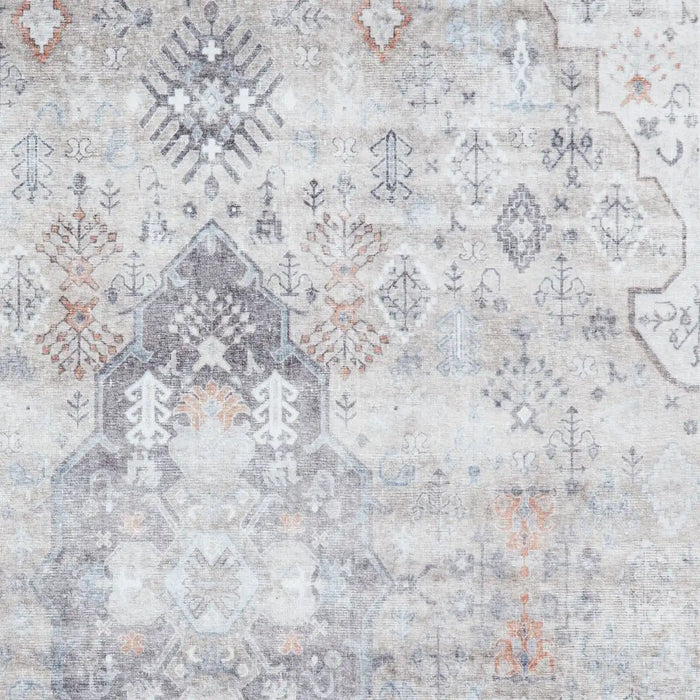 Think Rugs tabriz washable h1156 beige Beige Living Room Washable Rug.