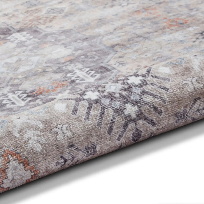 Think Rugs tabriz washable h1156 beige Beige Living Room Washable Rug.